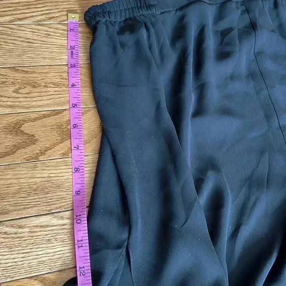 [US16]Frank Usher Black Ankle Jumpsuit PANTS WITH Side  Slits and 3 Layers - Picture 11 of 12